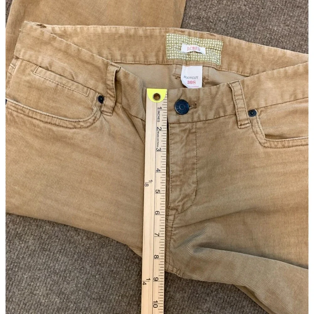 Vintage J Crew Pants Womens 30 Bootcut Low Rise Corduroy Stretch Relaxed Trouser